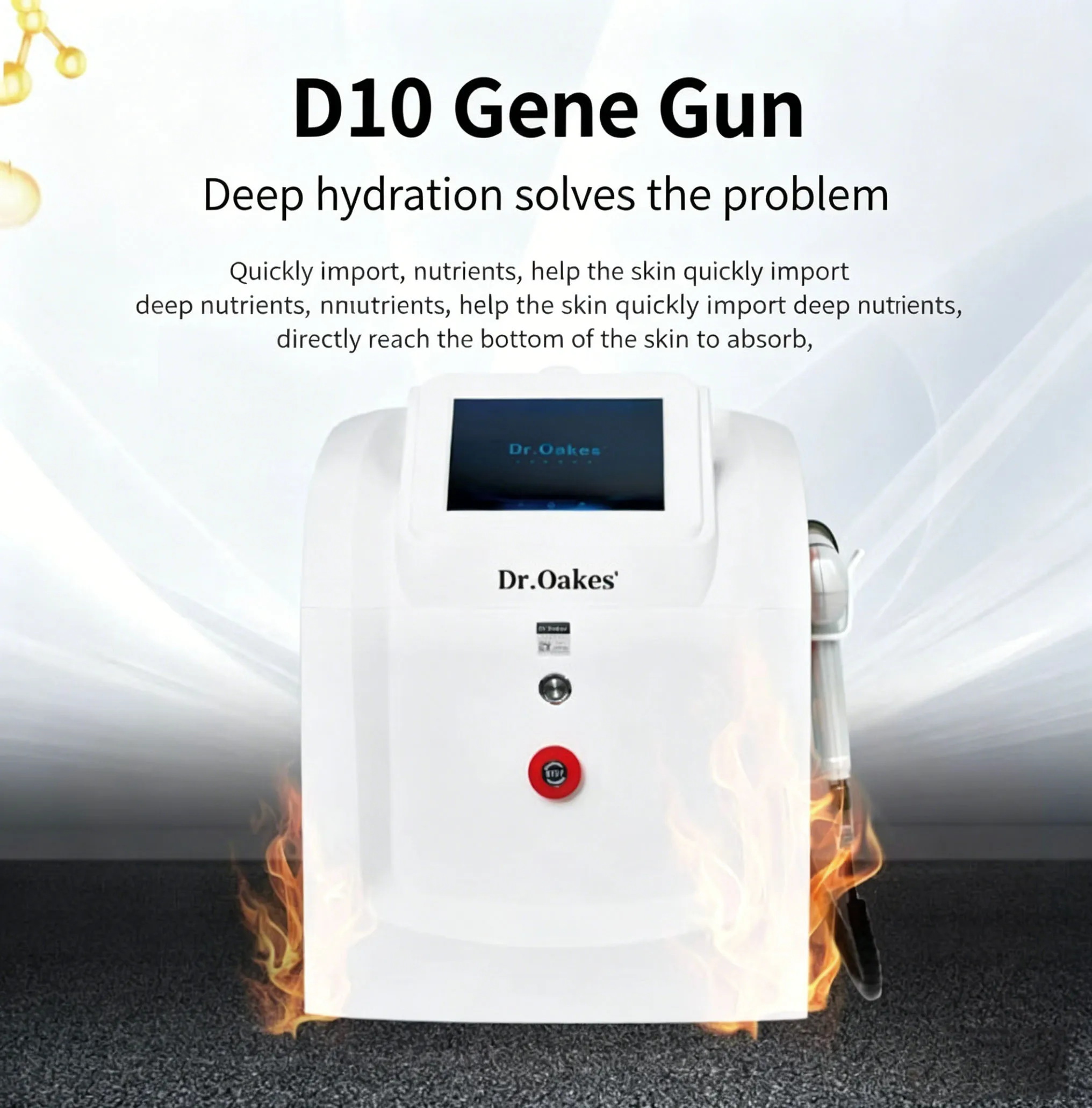 

Новый водный атомайзер Dr Gene Gun для мезодермального увлажнения и поверхностного воздействия, специально разработанный для косметических целей.