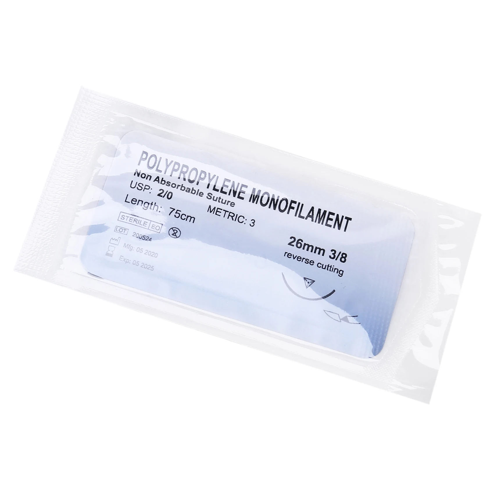 12 шт., полипропиленовые нити для нити, 2/0