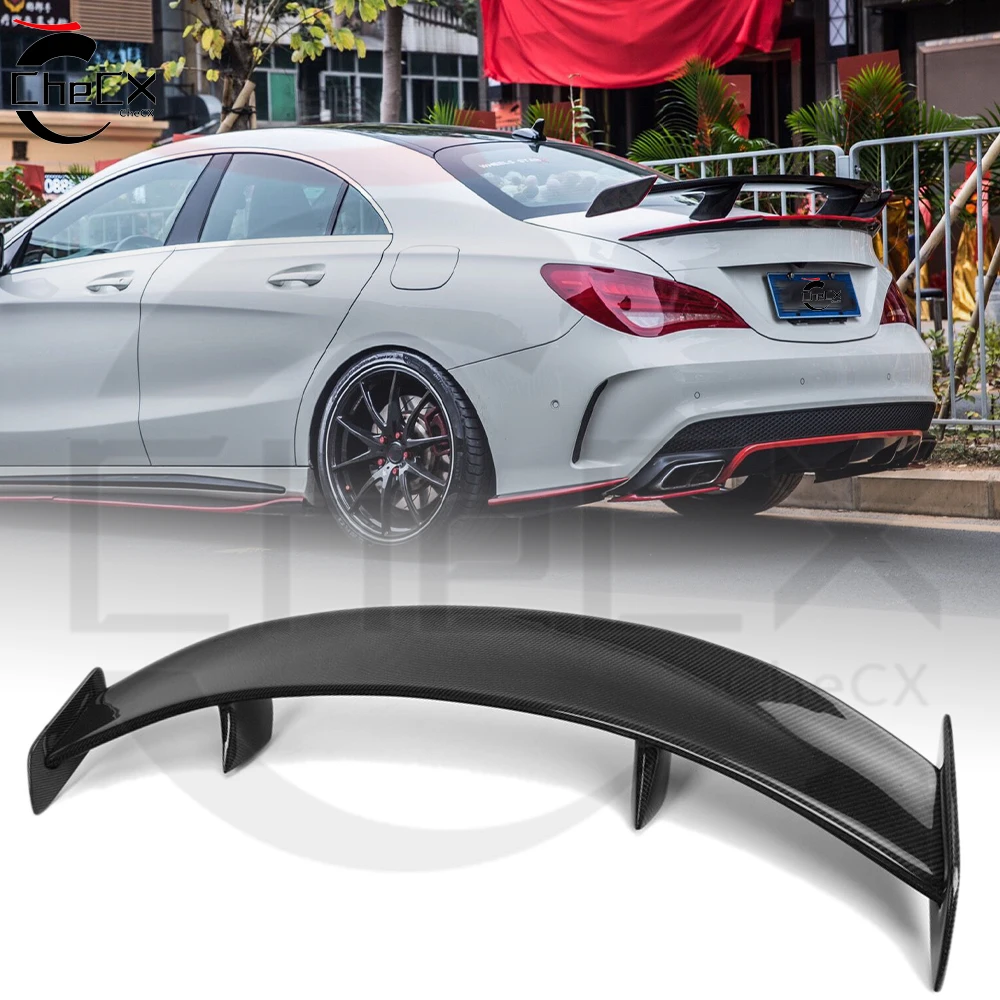 GT Spoiler For Mercedes Benz CLA CLA45 W117 118 C117 118 100% Carbon Fiber Rear Trunk Lid CLA180 CLA200 CLA250 CLA260 2013-2024