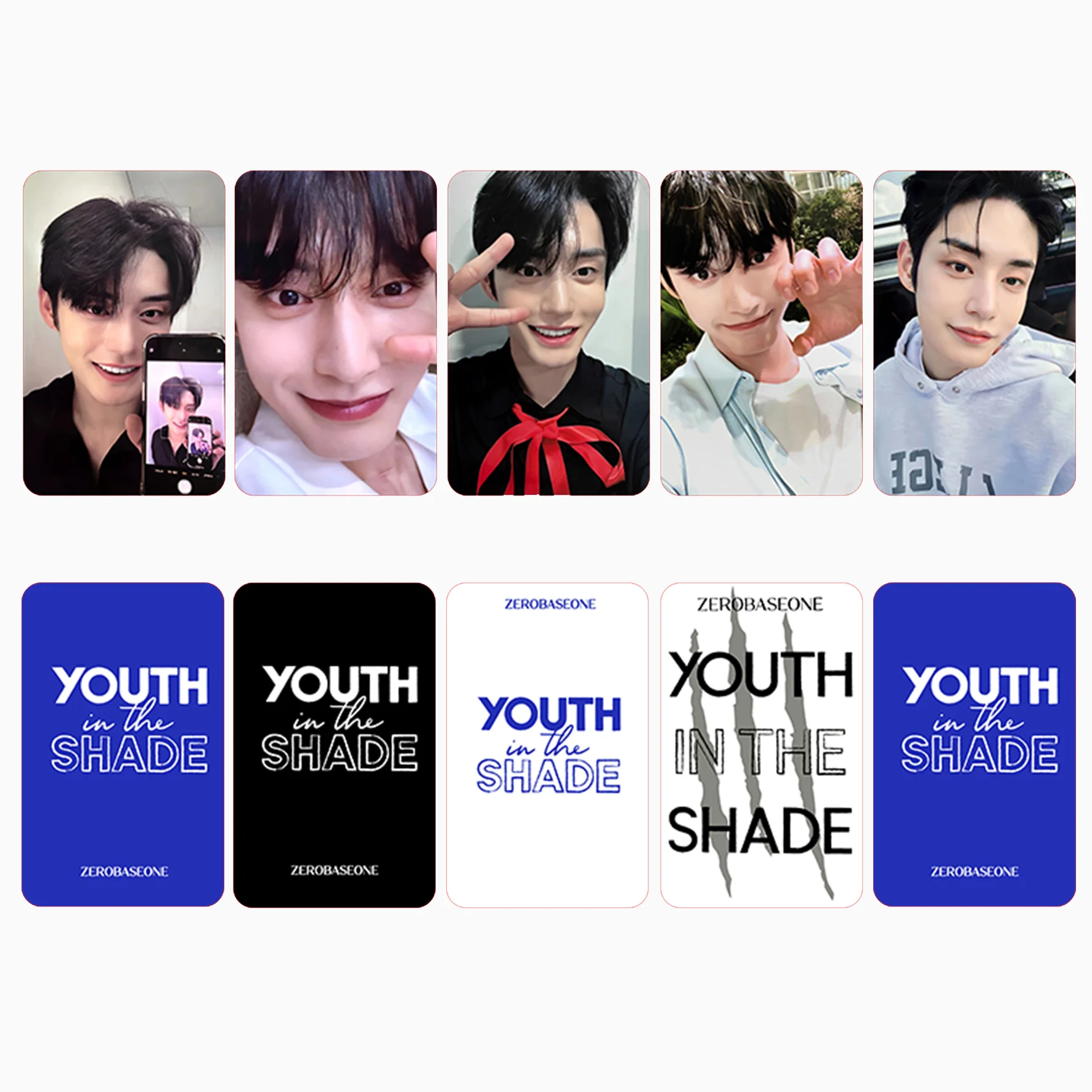 KPOP ZB1 Album YOUTH IN THE SHADE Photocards ZEROBASEONE K4 Pre-Sale Gift LOMO Cards Ricky ZhangHao Personal Cards Fans Gifts