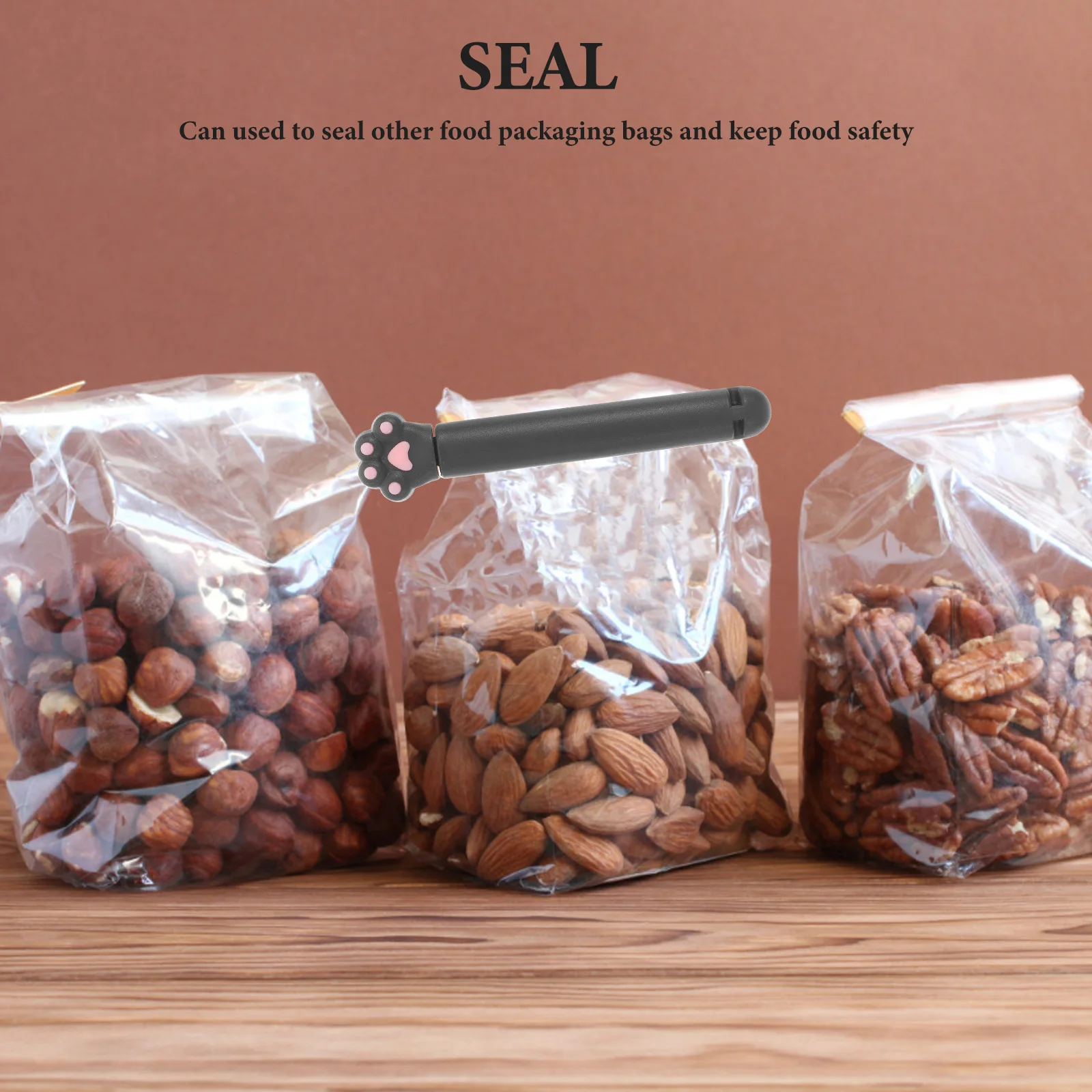 

12 Pcs Cat Claw Snack Fresh-keeping Clip Bag Clips for Food Storage Cute Animal Dog Sealing Sealer Kitchen Gadgets