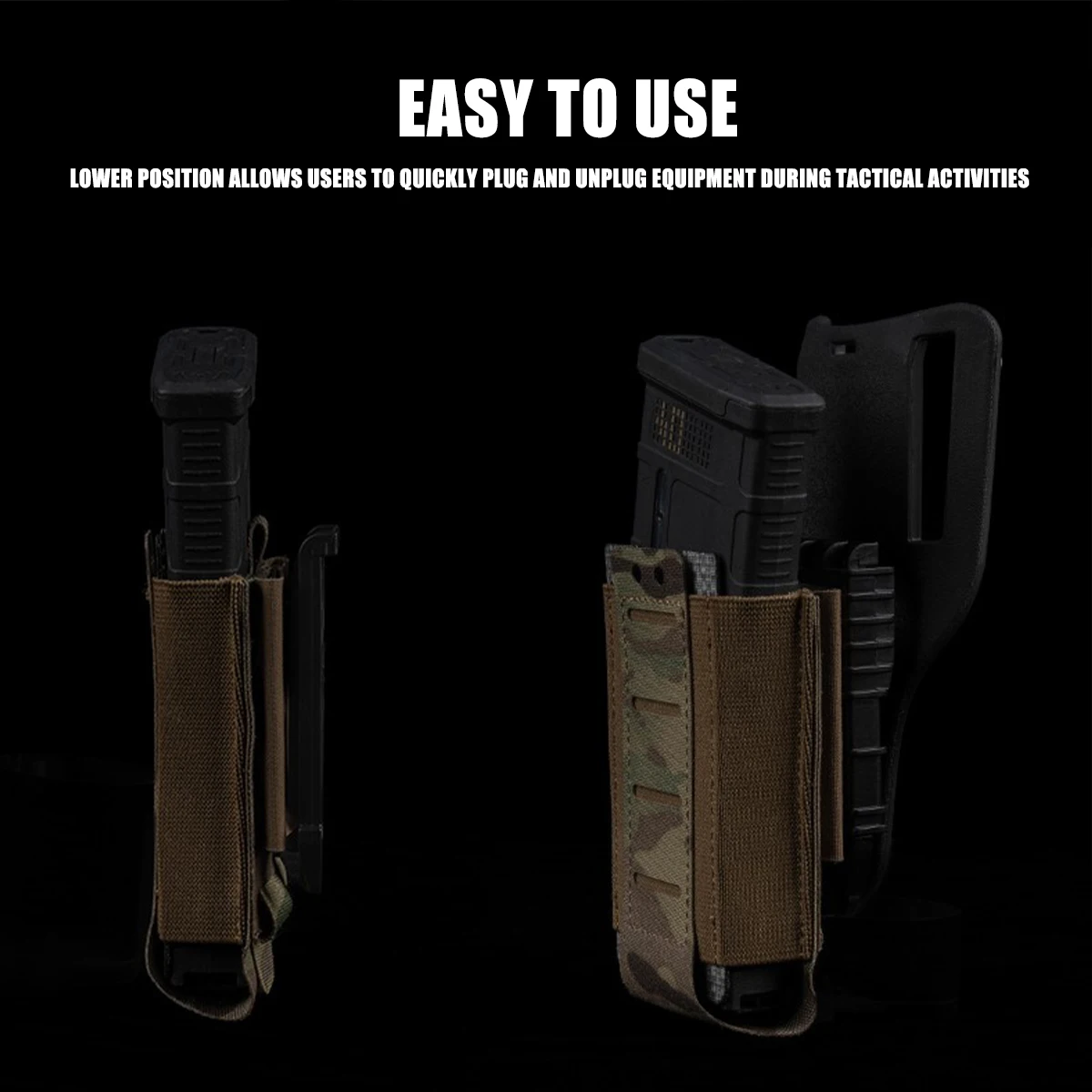 QLS Quick-Release-Adapter, Zubehör für Molle-System, Zubehörtasche, tragbare Jagdausrüstung, CS, taktische Schießfilm-Requisiten