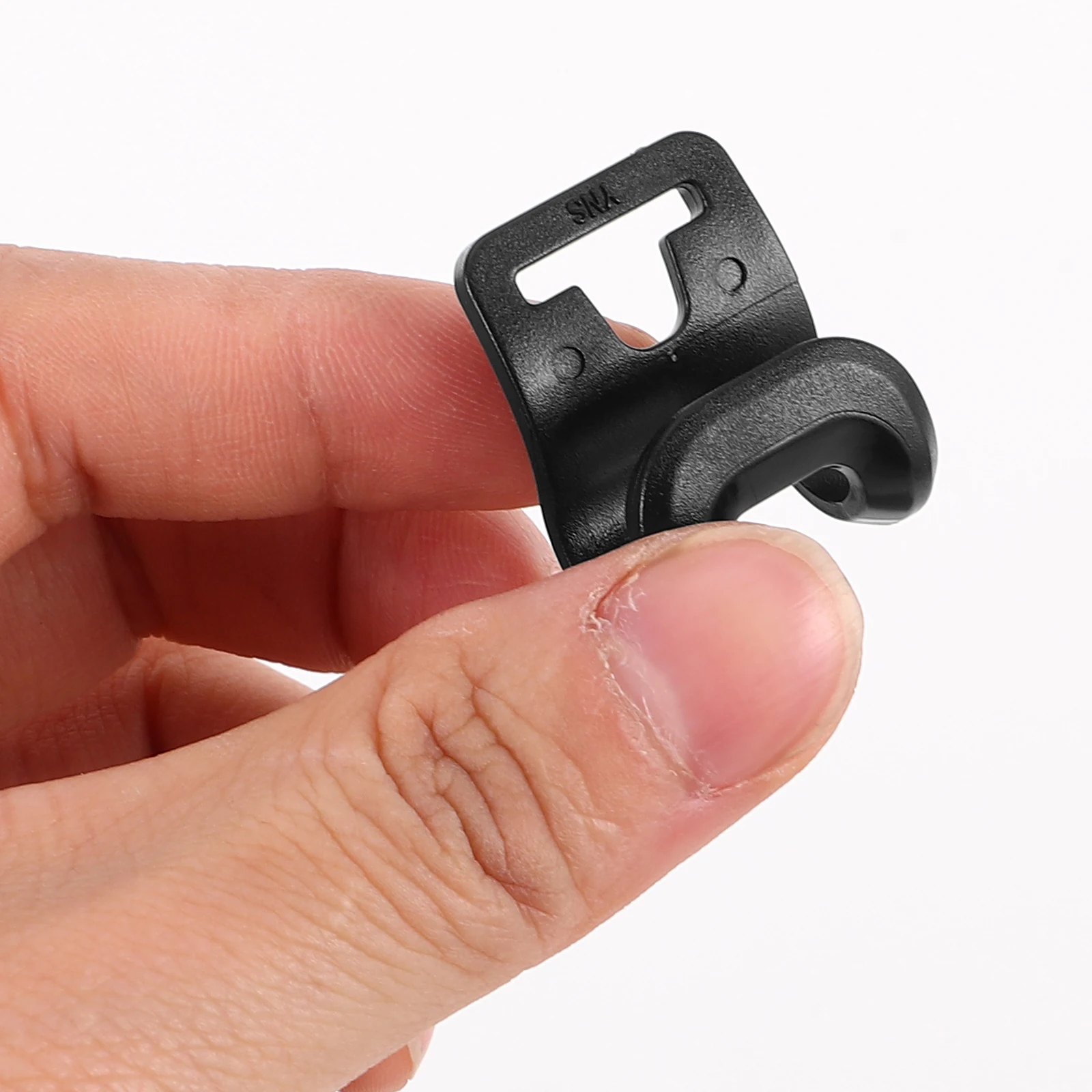 

10 PCS Hooks Plastic Tent Camping Pole Hanger Connecting Accessories Clip Light Black Hanging