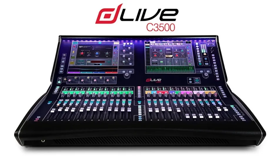 Consola de mezclas Allen Heath allen dlive c3500, caja de aviación, gabinete hidráulico, consola plegable a prueba de golpes