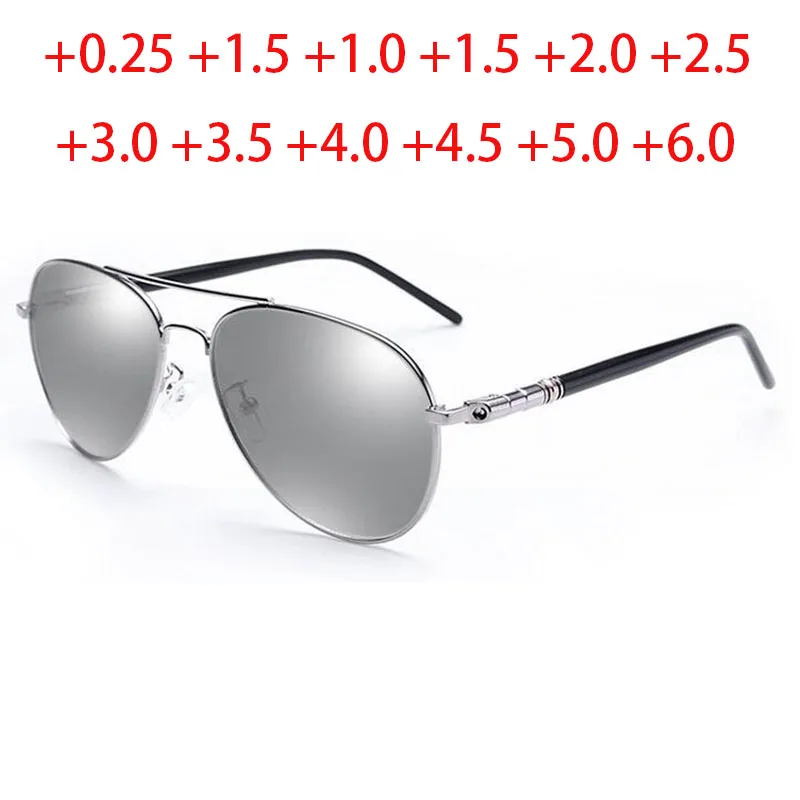 Przeciwsłoneczne okulary do czytania na receptę dla dalekowzrocznych dioptrii + 0.5 + 1.0 + 1.5 do + 6.0 kobiet mężczyzn UV400 okulary nadwzroczność okulary