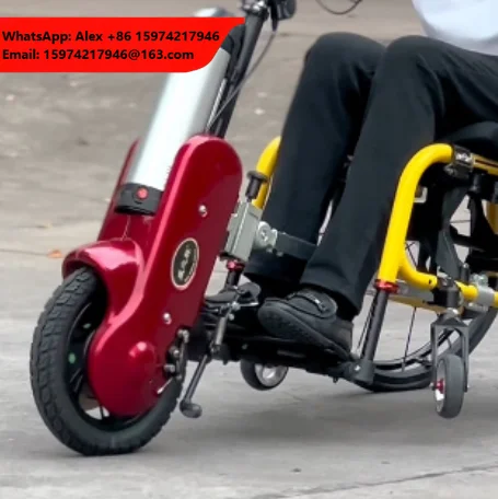 Disabled Handbike Conversion Kits Handcycle For Wheelchair Attachable Electric Wheelchair Handcycle