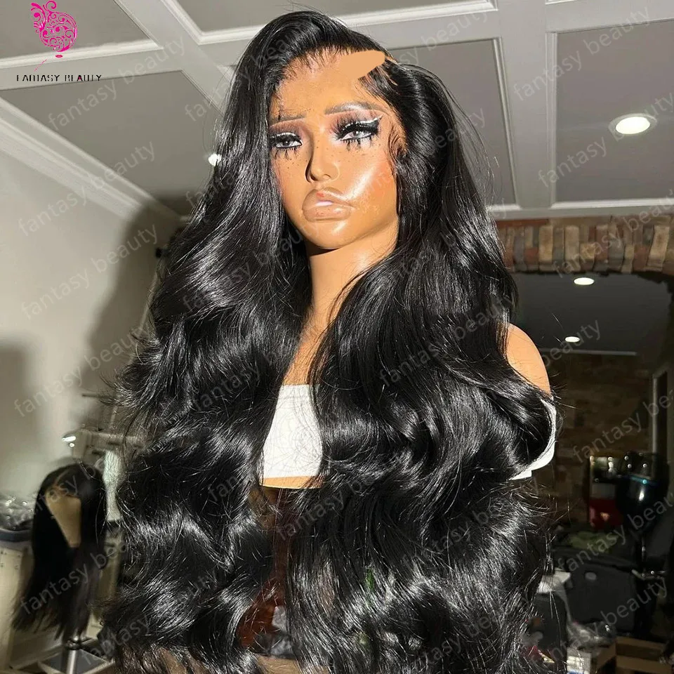 

30inches Body Wave V Part Wigs Human Hair Brazilian Remy Hair U Part Wig Loose Deep Wave Glueless 250 Density U Shaped For Women