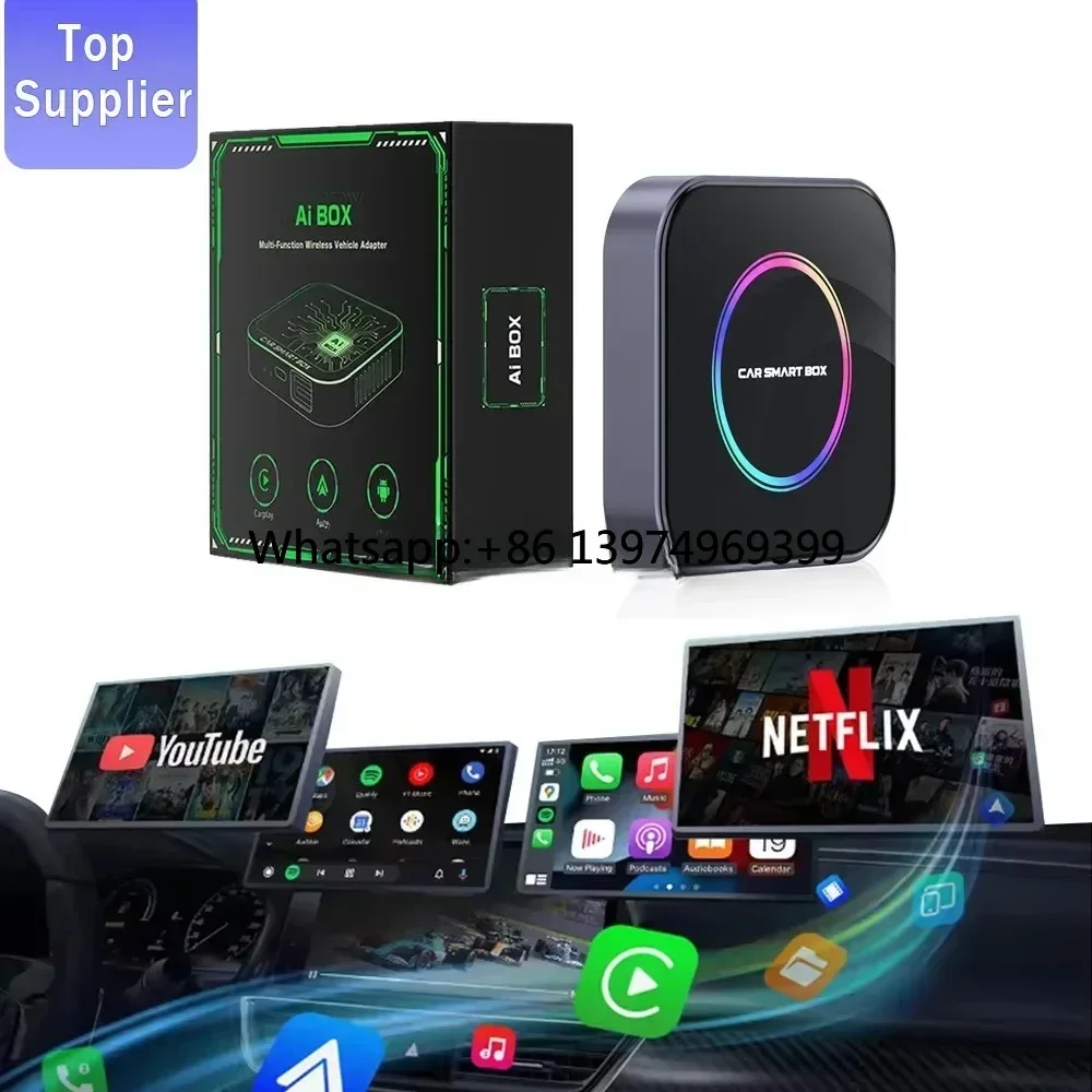 Smart Ai Box 3 in 1 4G Sim Card Youtube Wired to Wireless Adapter Carplay Android Auto 13 Car Carplay Wireless Carplay