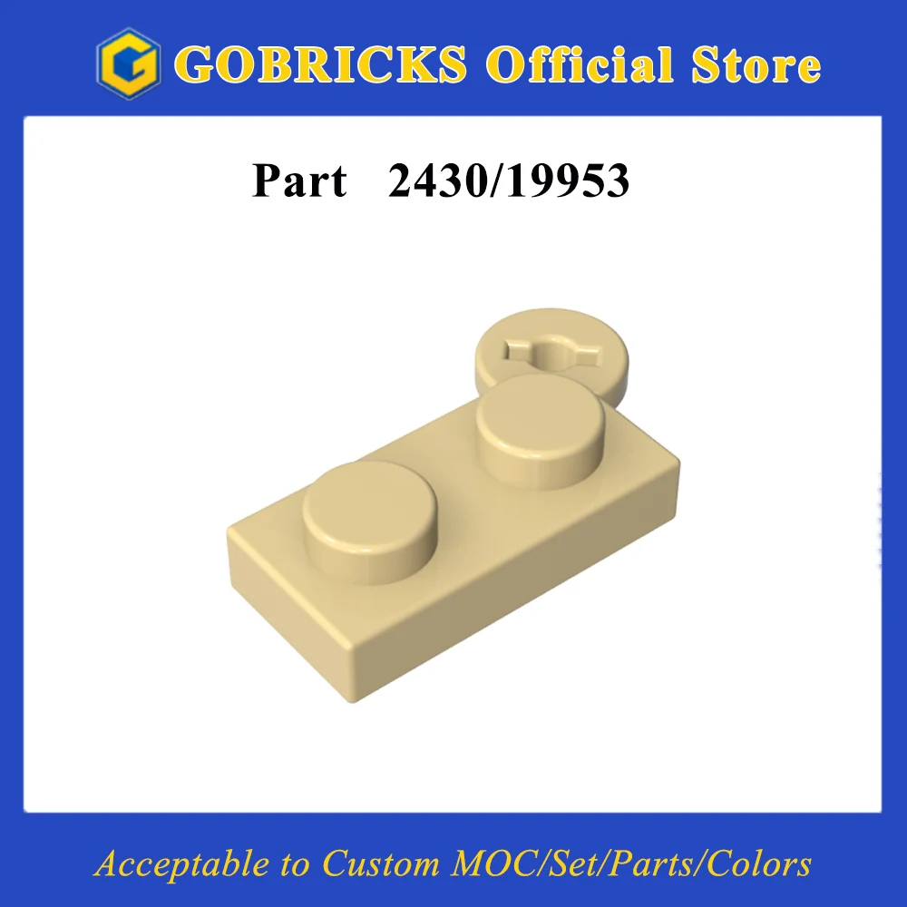 

Gobricks 1 Pcs MOC Hinge Plate 1 x 4 Swivel Top Compatible With 2430 19953 Model Building Blocks Parts Kids Assembly Toys Gifts