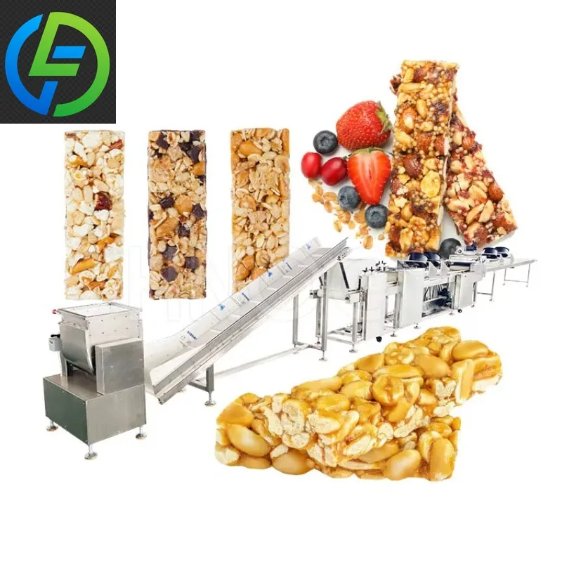 Automatic Muesli Bar Making Machine Commercial Cereal Energy Bar Production Line Equipment Customized