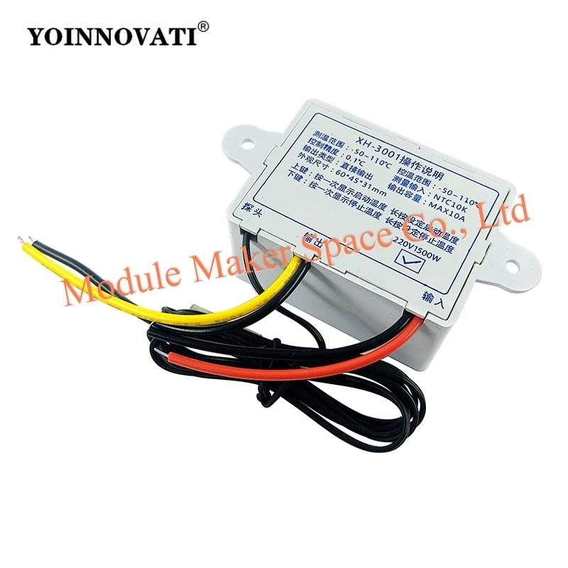 W3001 Digital Temperature Controller Microcomputer Thermostat Switch 12V 24V/220V Programmable Thermoregulator with LED Display