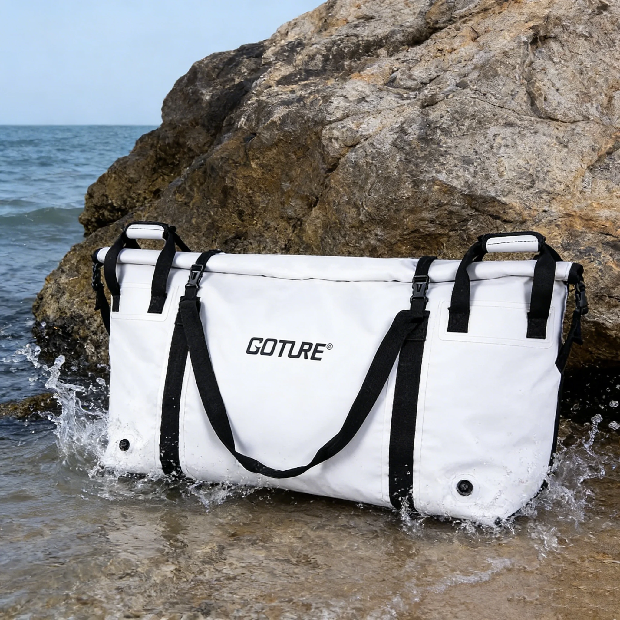 

Goture Insulated Fish Cooler Bag, Fish Kill Bag for Caught Fish,Portable Waterproof Insulated Fish Bag Keeps Ice for 24 Hours