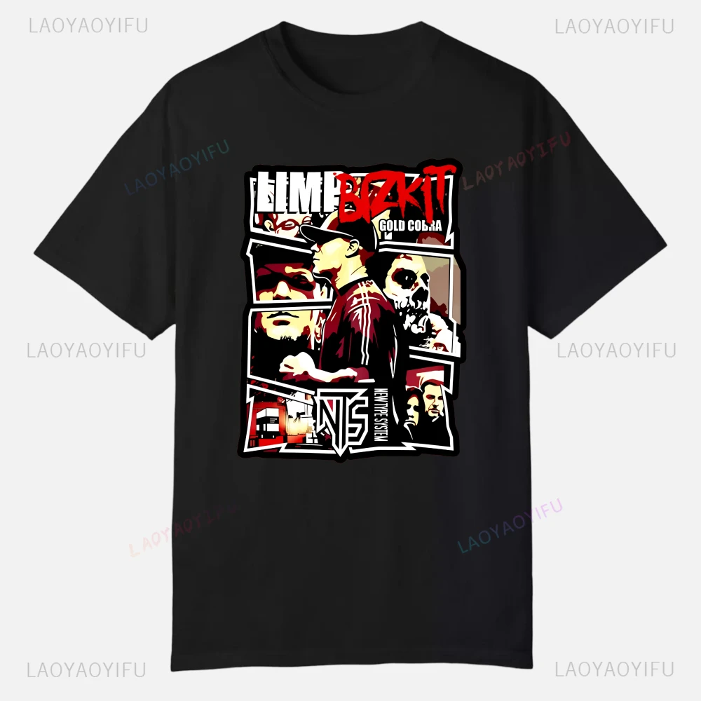 

Limp Bizkit T-shirt Men Clothes Graphic Tops Quality Short Sleeve Summer Tees Custom Clothing Funny Streetwear Printed Cotton