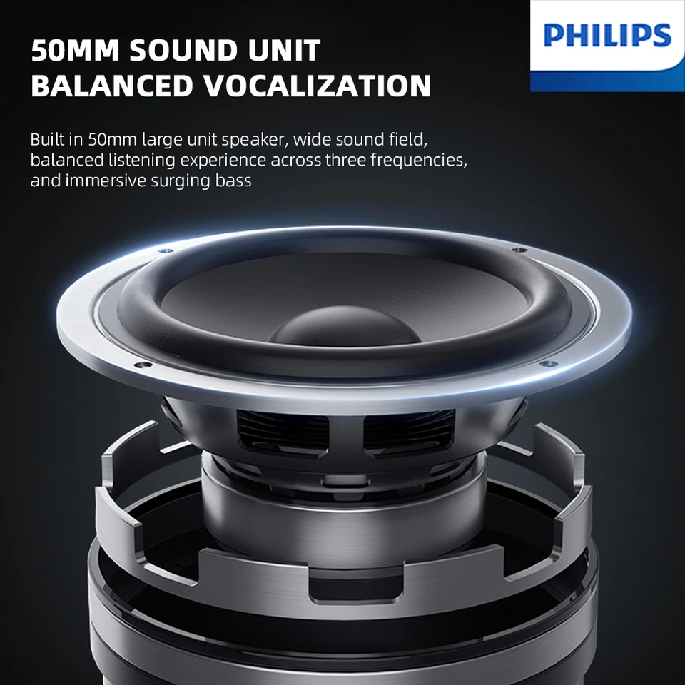 Caixa de Som Bluetooth Sem Fio Philips TAS2909, Despertador