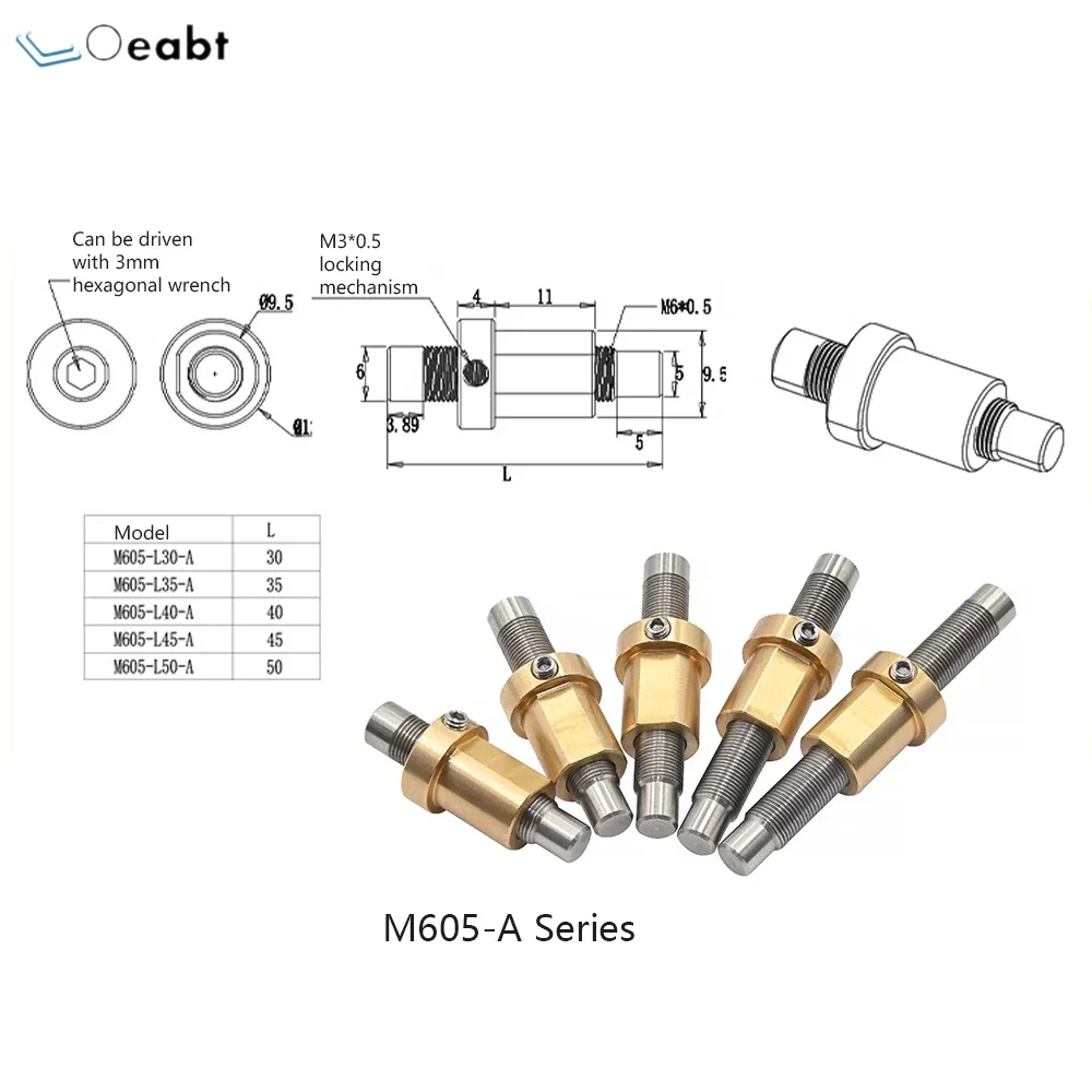 

Винты для точной настройки серии M6. Винты для точной настройки с тонкой резьбой. Винты M6x0,5*0,25, Втулки, регуляторы Precision Oeabt.