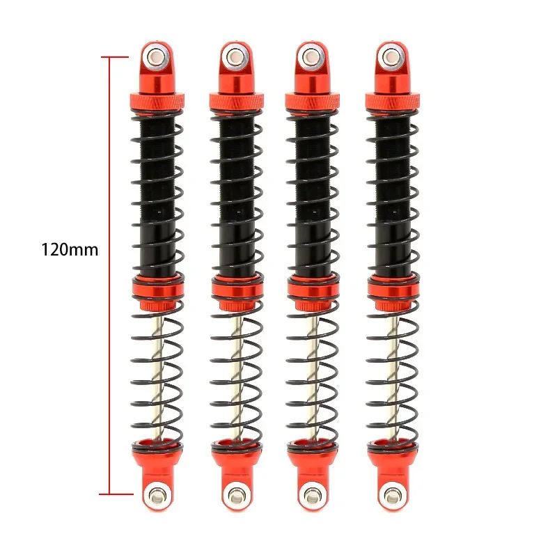 Metal Shock Absorber 70mm 80mm 90mm 100mm 110mm 120mm for 1/10 SCX10 Wraith RR10 TRX4 TRX6 ABSiMA Sherpa RC Crawler