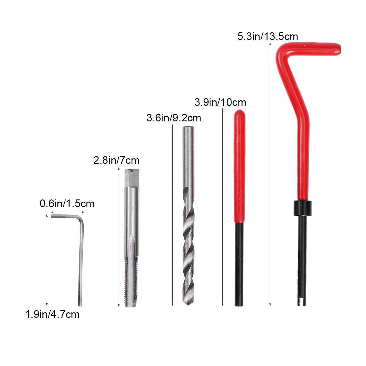 30 قطعة طقم تصليح الخيط M6 Helicoil إدراج تركيب مجموعة كاملة لإصلاح استعادة موضوع محرك السيارات #2