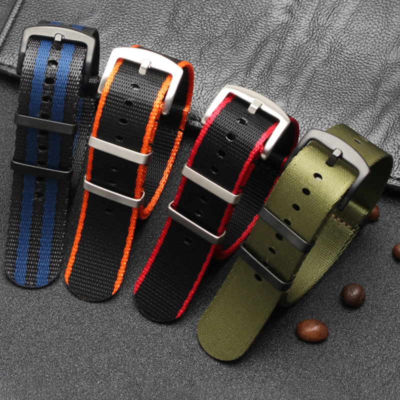 20MM 21MM 22MM 23MM upgraded design nylon watchband for Omega/Mido/Seiko for Rolex canvas chain men\'s watch strap Canvas belt