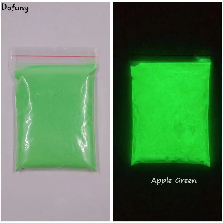 Pó luminoso verde escuro 500 g/saco diy material de decoração pigmento de pintura fulgor brilho brilhante super em pó escuro