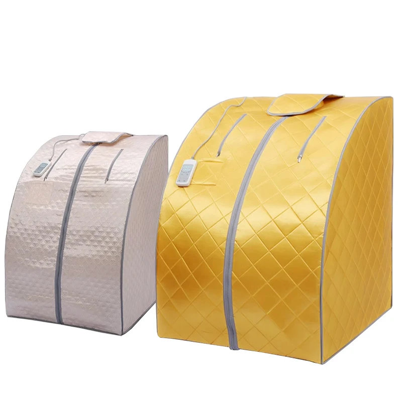 220V Five Panel Deluxe Sauna Box with Negative Ion Sauna Room 75 Tomalin Stones Portable Sauna Room Full Body Bigger Tent