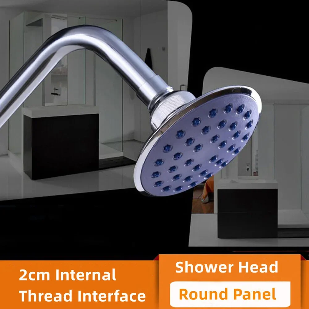 

New High Pressure Shower Head Household Handheld Sprayer Adjustable Rainfall Wall Mounted Bathroom Fixture Round Shower Nozzle