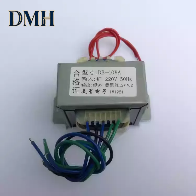 Audio amplifier transformer DB-40VA 220V to dual 12V single 9V 40W multimedia subwoofer