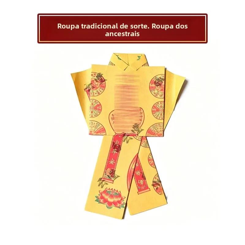 traditional-handmade-yellow-paper-clothes-for-ancestors-chinese-qingming-festival-sacrificial-supplies-furoshi-cultural-goods