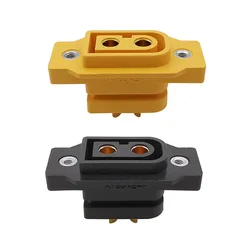 1Pcs XT60 XT60E-F Female Gold/Brass Ni Plated Connector Power Plug Battery Connecting Adapter Large Current for DIY RC Car