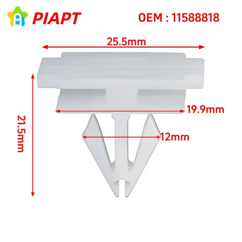 20PCS OEM 11588818 Wheel Opening Molding Clip For  GM 11588818 Buick Cadillac XT4, XT5, XT6 ChevroletBolt EV,