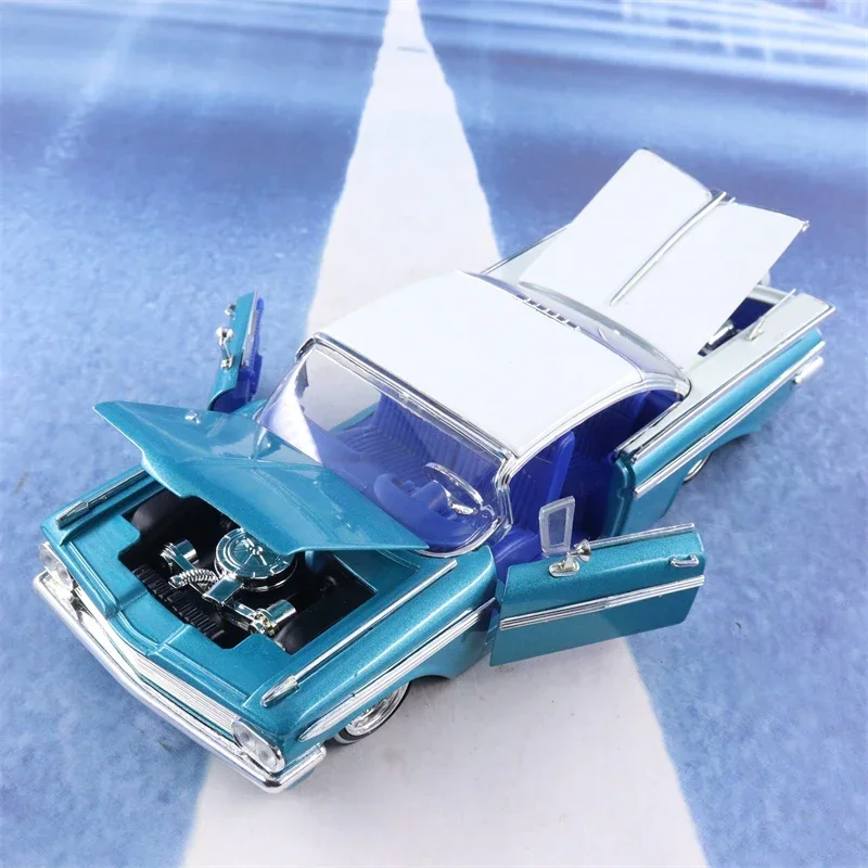 1:24 1959 CHEVY IMPALA Vintage Classic Car Simulation Diecast Metal Alloy Model Car Chevrolet Toys For Kids Gift Collection J149