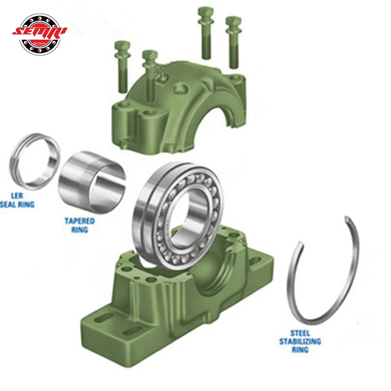 SN 500 Series SN520 Plummer Block Housing With Felt Seals