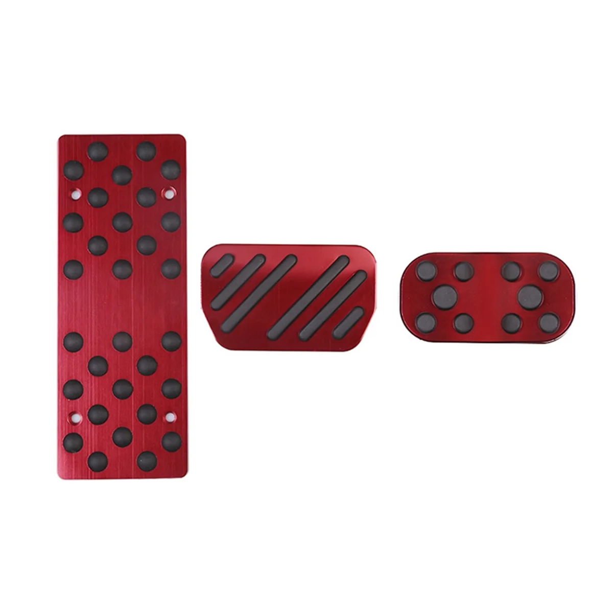 Car Aluminum Accelerator Pedal Brake Pedal Rest Pedal Foot Pedal Interior Decoration for Toyota Raize 2020-2022 Red