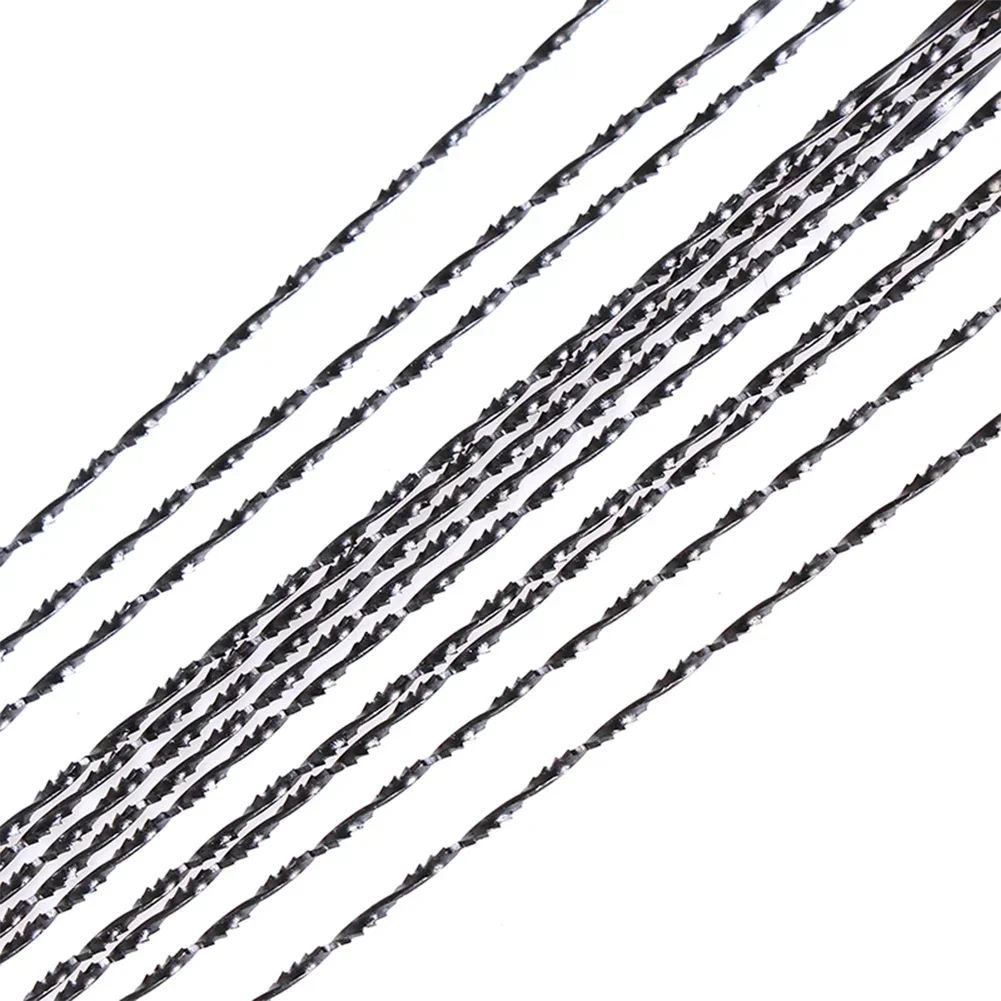 Juego de cortador de hojas de sierra de alambre de diamante efectivo, hojas de sierra de calar de corte de madera y Metal de 8 piezas para cortes