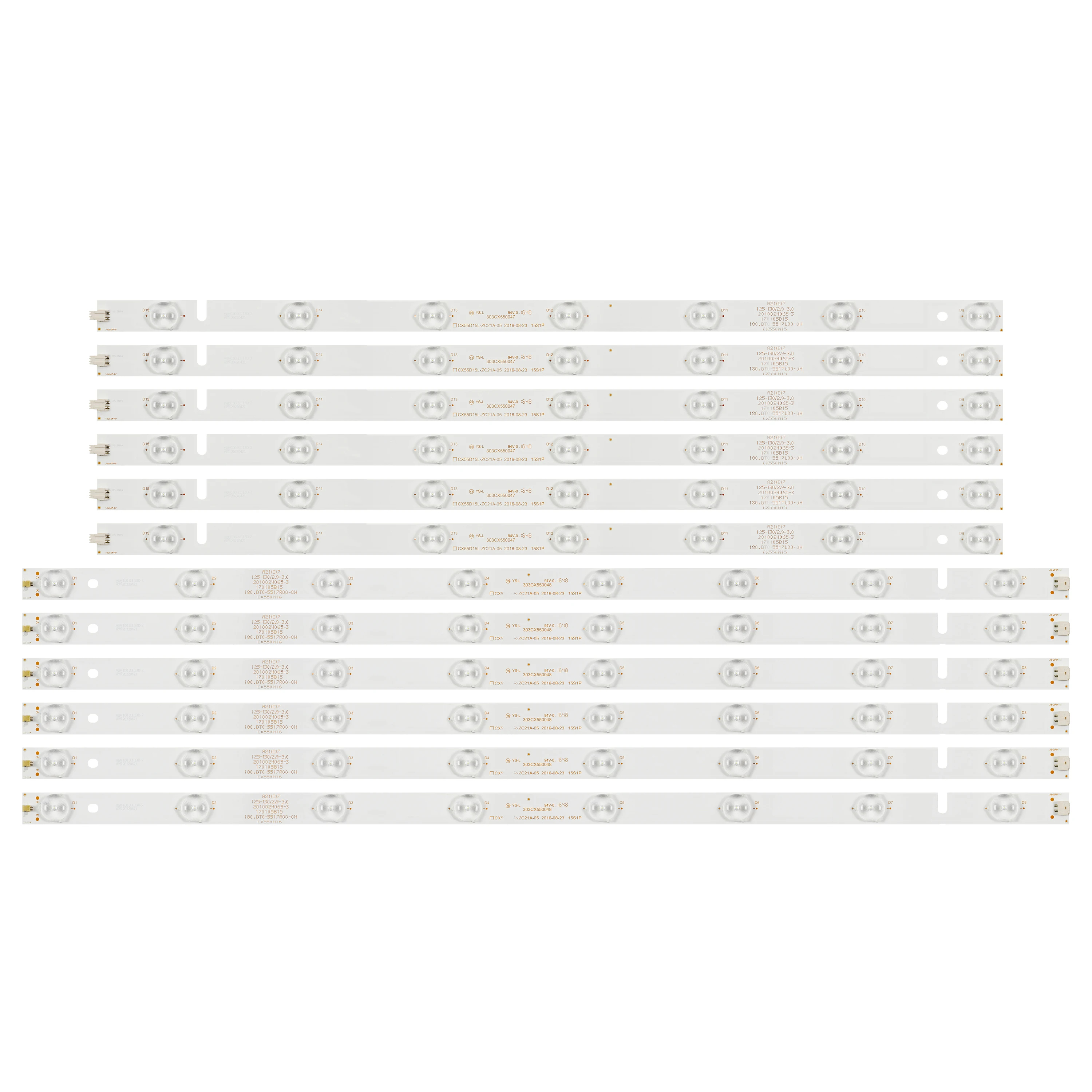 LED Strip for CX55D15L-ZC21A-05 CX55D15R-ZC21A-05 303CX550047 303CX550048 ZDCX55D15L-ZC14A-03 ZDCX55D15R-ZC14A-03 303CX550043