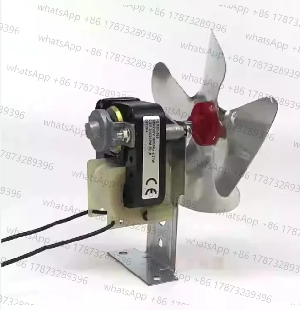 Ventilador de refrigeração do ventilador do motor do freezer do refrigerador do motor do pólo sombreado com ventilador de geladeira da lâmina do suporte fixo 220v 4/27w