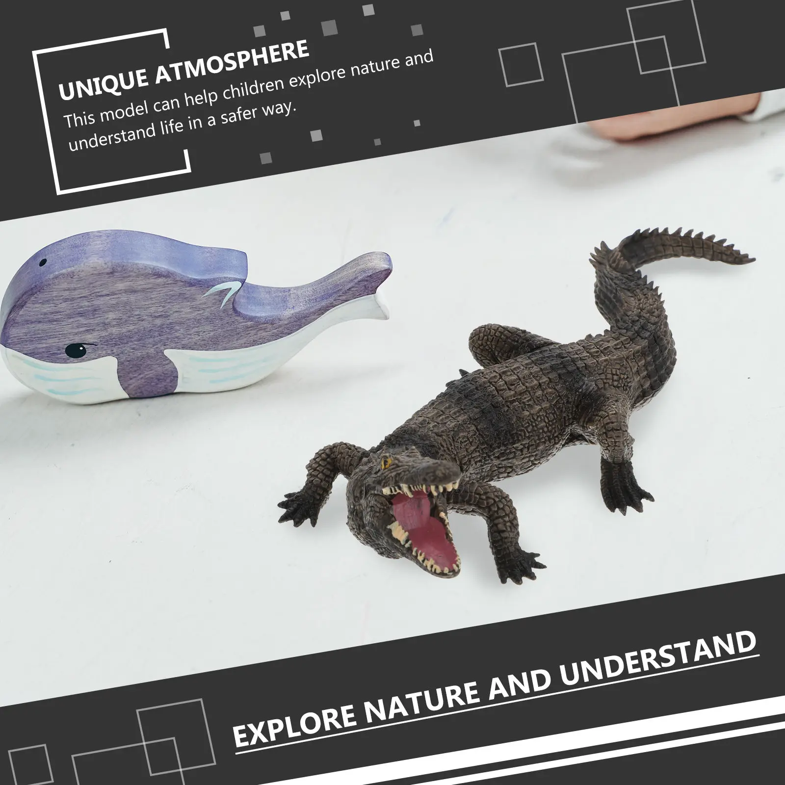 

1Pcs Educational Early Learning Solid PVC Realistic Animal Training Aid Wildlife Ornament for Kids