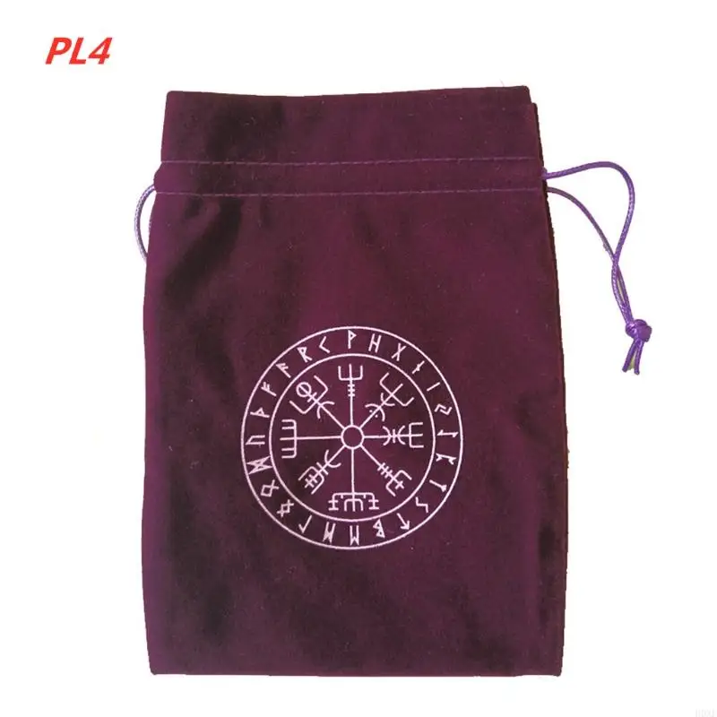 H0XE Board Bame Card Runes Flannel Tarot Astrolabe Altar Altar Tarot Juego terciopelo Bolsa almacenada