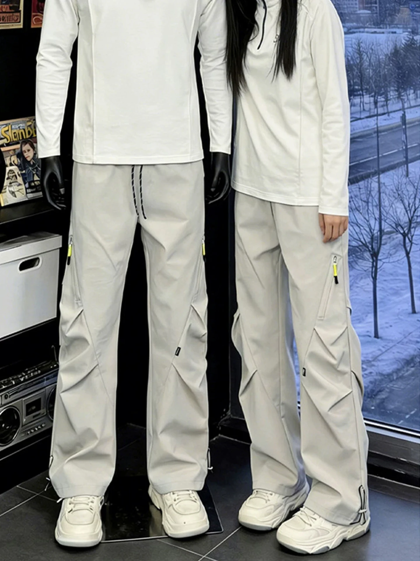 

American Sle Waterproof Soft ell Men's Spring Outdoor Sports Climbing Pants Straight Leg Workwear Trousers for Hiking