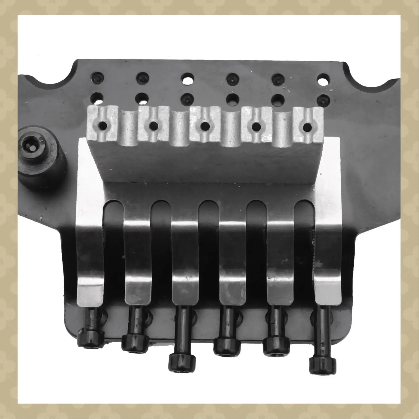 

ABST Electric Guitar Tremolo Bridge Assembly Double System Parts 2 Point St Strat Style Guitar Tremolo Bridge Locking System