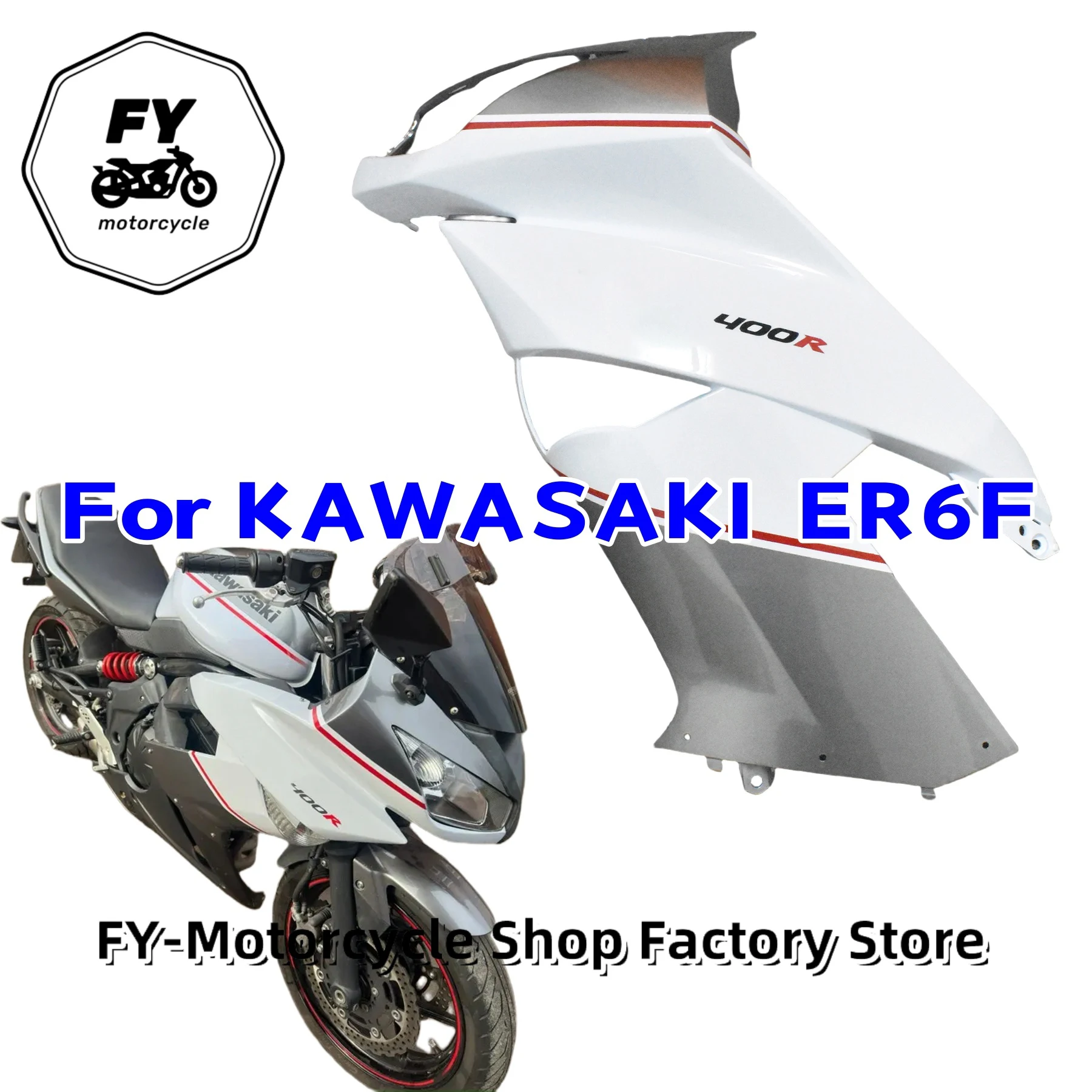 Plastic Head Cowl Kits for Kawasaki Ninja650 ER6F ER-6F 2009 2010 2011 Nose Headlight Cover Top Front Panel Head Fairing Uppe