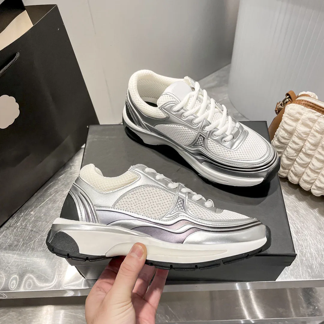 

Women Vulcanized Thick Soled Shoes with Leather Mesh Splicing for Increased Breathability and Casual Sports Shoes YZBL807