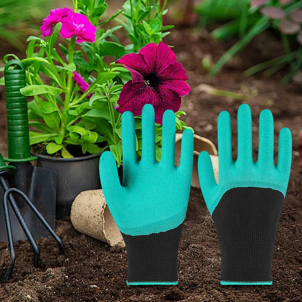 لينة اللاتكس قفازات العمل المنزلية Prick-proof قفازات اللاتكس الواقية عدم الانزلاق قفازات العمل تنفس لزراعة مقاومة للثقب