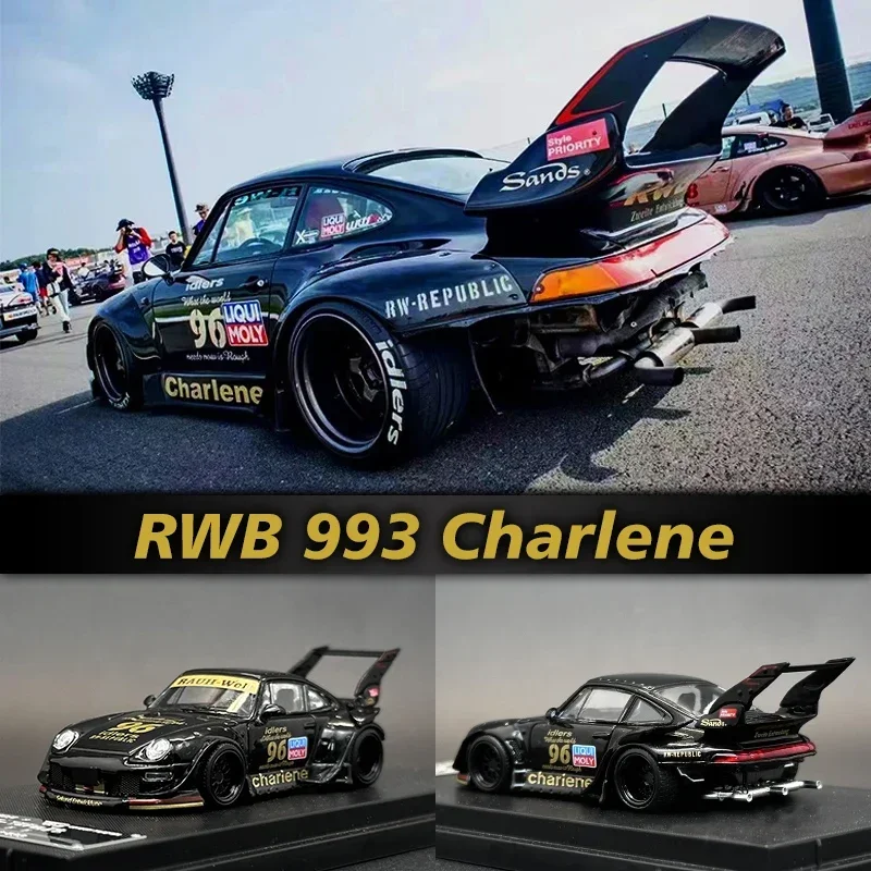 SW 1:64 RWB 993 Charlene Diecast Diorama Car Model Collection Miniature Street Warrior