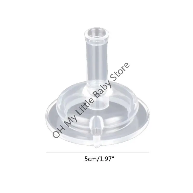 M76C لينة سيليكون واسعة الفم مص فوهة تحويل للرأس واسعة الرقبة زجاجة رضاعة للأطفال شرب كوب القش #6