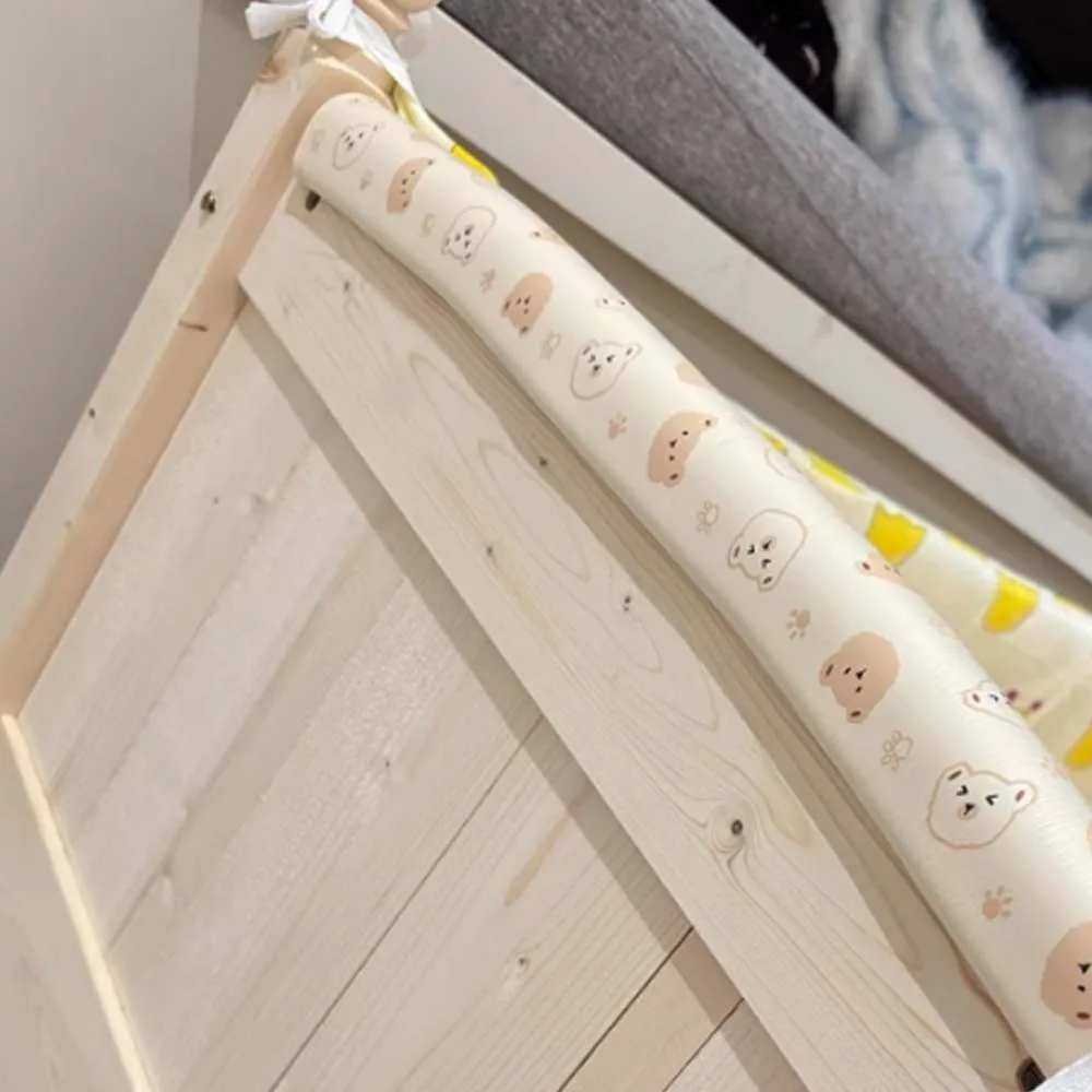 Double-sided Tape Baby Anti-collision Strip Traceless Cartoon NBR Edge Corner Soft Grey Table Corner Protective Cover Walls