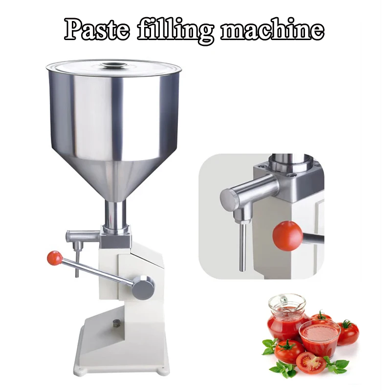 PBOBP 1- 100ml Food Filling Machine Manual Pressure Stainless Paste Dispensing Liquid Packing Equipment Sold Cream Machine