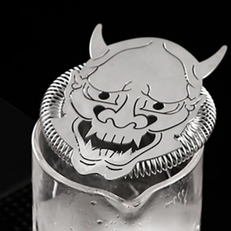 

Cocktail Strainer Hawthorne Strainer with Ghost /Star Ship Stainless Steel Cocktail Set