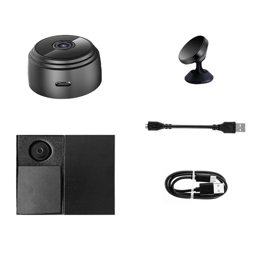 Telecamera di sorveglianza HD 1080p telecamera di monitoraggio della sicurezza visione notturna visione remota forte magnetico per auto Indoor neonati animali domestici