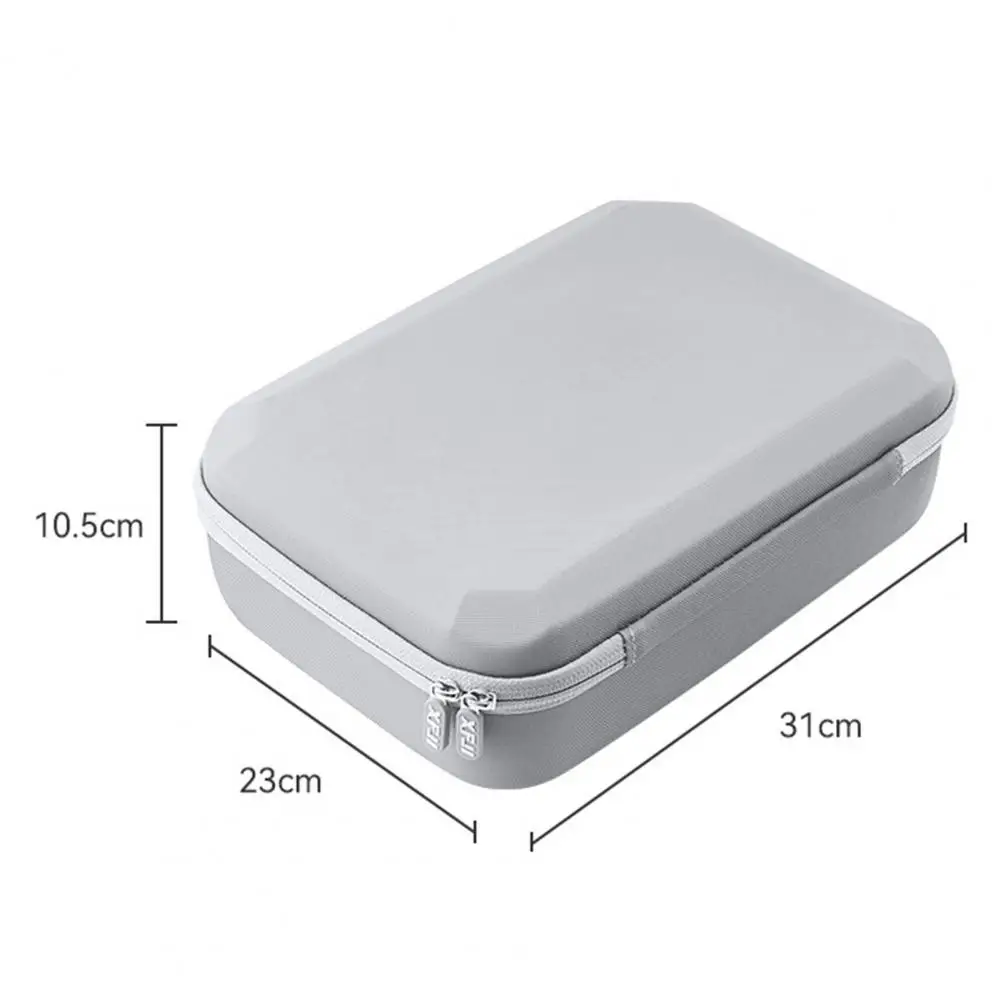 Portable Drone Case Shockproof Faux Leather Drone Carrying Case with Handle Shoulder Strap Waterproof Protective Bag for Dji