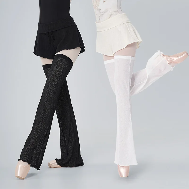 

Women Dance Socks Leg Warmers Leggings Flared Design Latin Yoga Socks Professional Ballet Dancing Socks Over Knees Pile Socks
